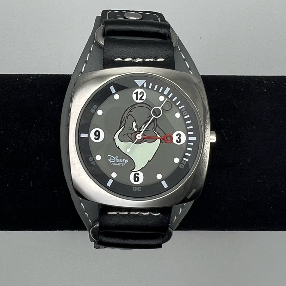 Disney Grumpy Unisex  Watch Silver, Black and Grey Working - Picture 5 of 9
